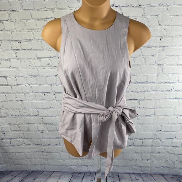 Sugar + Lips Sleeveless Belted Purple Mini Dress - Picture 4 of 10